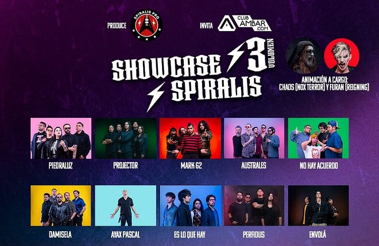 «Showcase Spiralis Pro Volumen 3»: Una Explosión de talento Musical Y Diversidad en la Escena Chilena