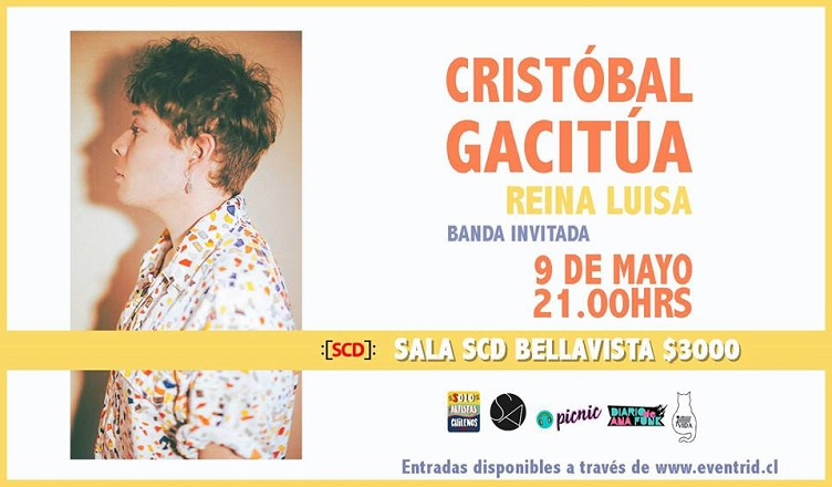 Header Cristóbal Gacitúa despide su primer disco en Sala SCD Bellavista 9 mayo